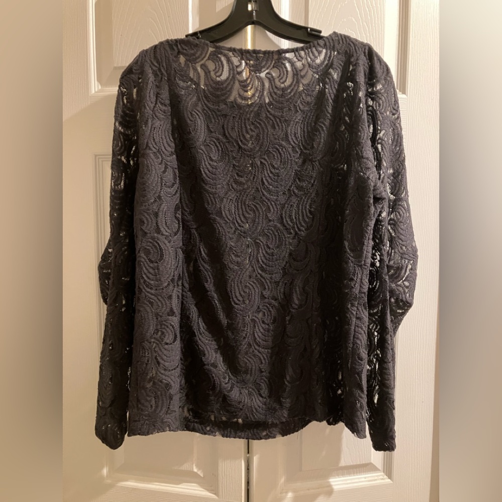 Cynthia steffe sheer lightweight sweater/top, black size 8 made in USA